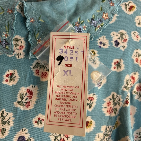 LITTLE PHOOL Sz XL Mini Dress Floral Buttoned Made in India 100% Rayon NEW - Picture 2 of 14